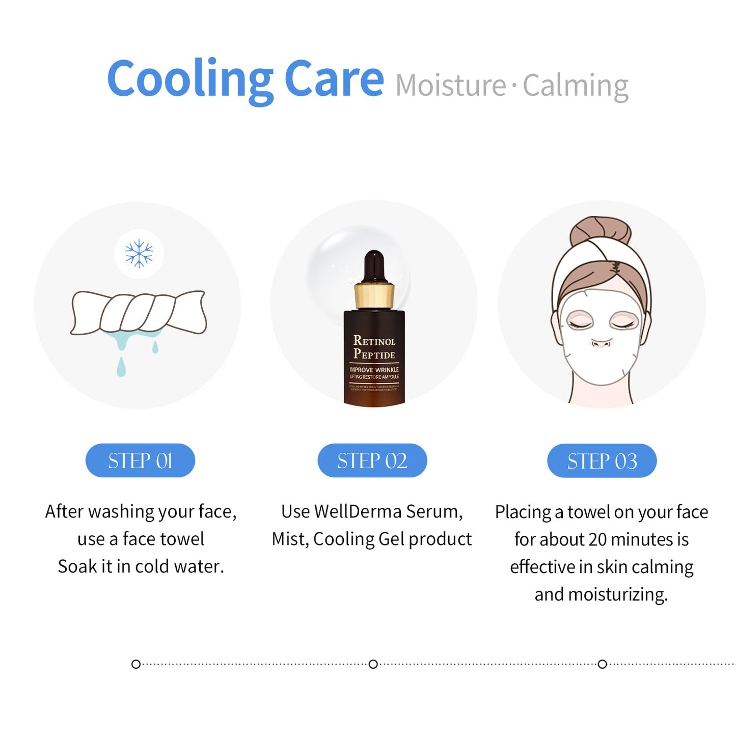 🌬️ Face Steam & Cooling Towel – 2-in-1 Natural Cotton Skincare Essential