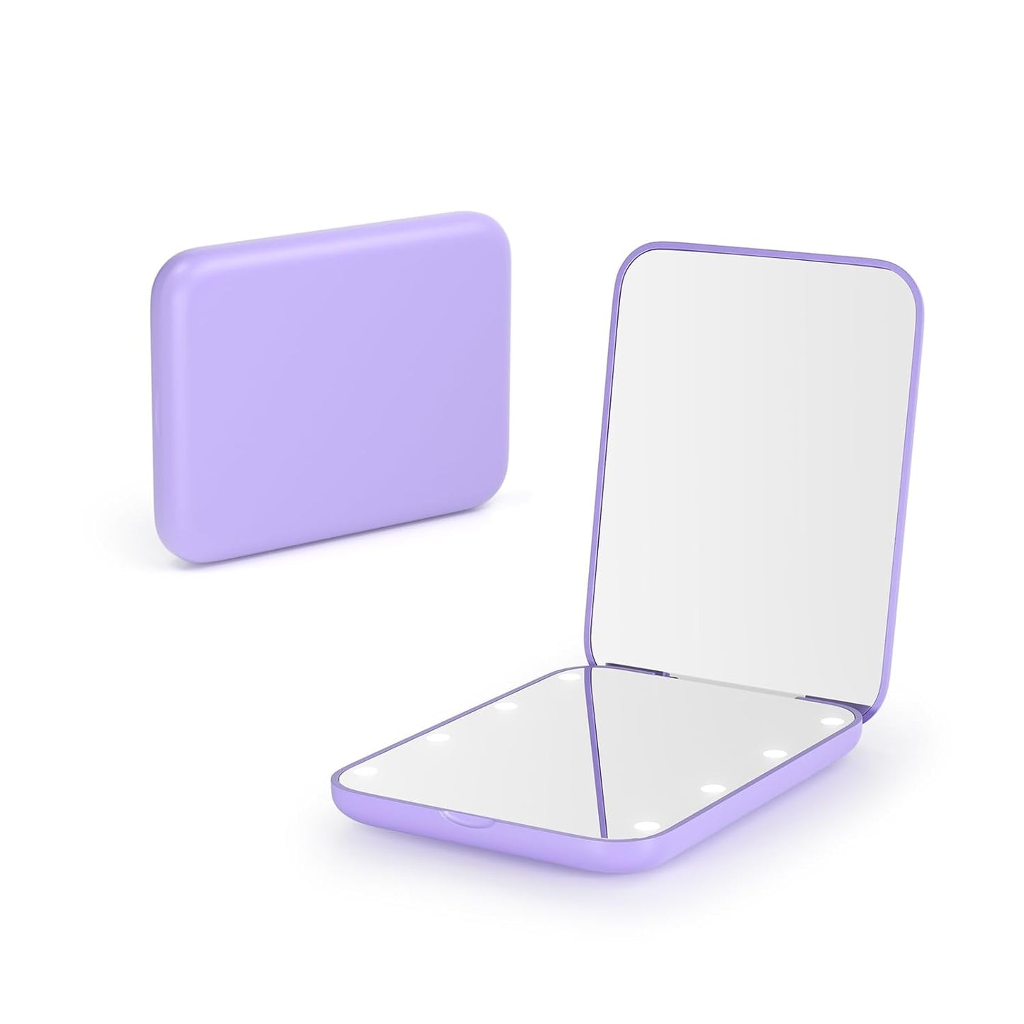 Face Card MiniGlow β LED Pocket Mirror with 1X/3X Magnification (Various colors)