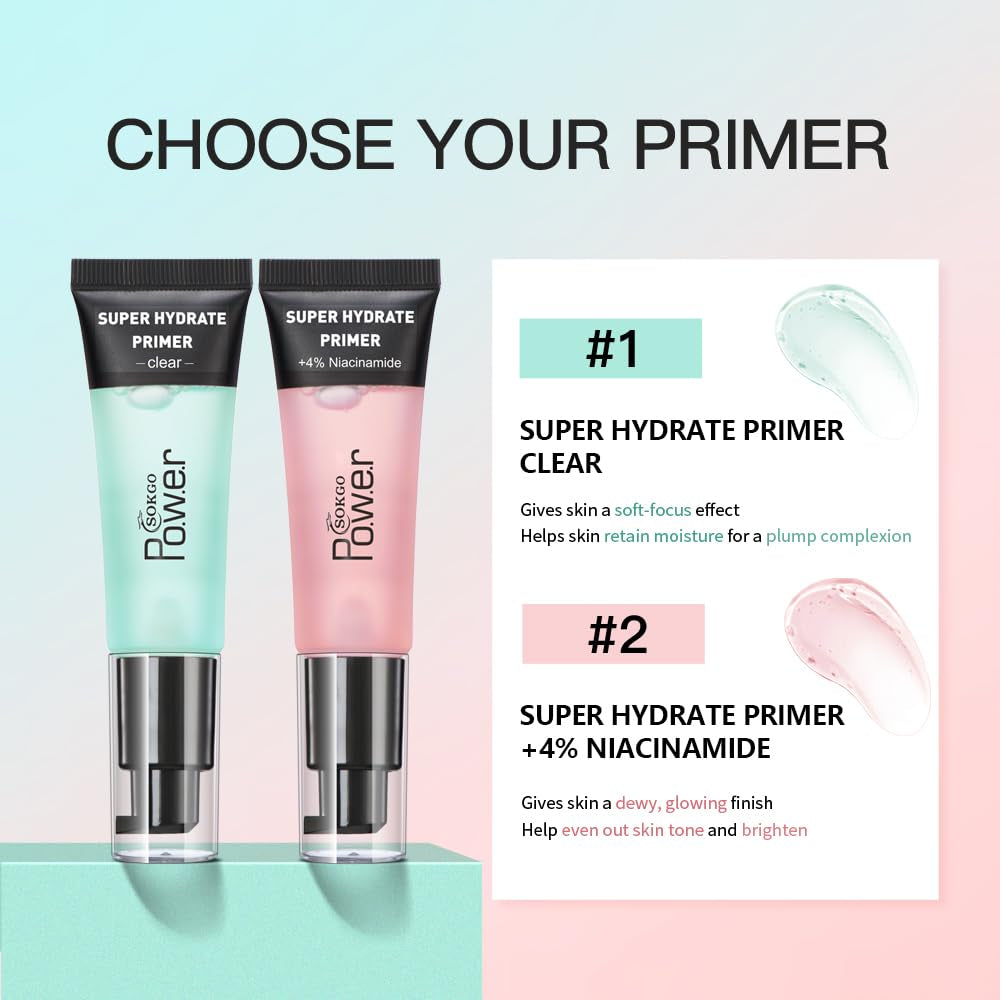💧 Power Face Primer (2PCS – Pink, Large)
