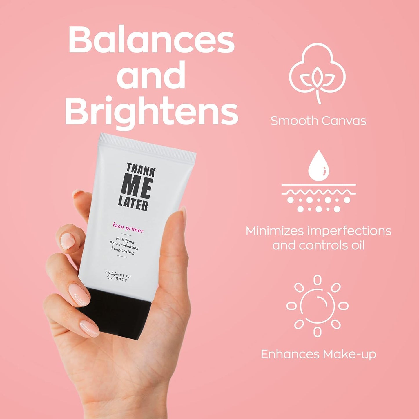 - Thank Me Later Mattifying Face Primer and Setting Spray for All Day Makeup Wear (2-Pack Bundle)