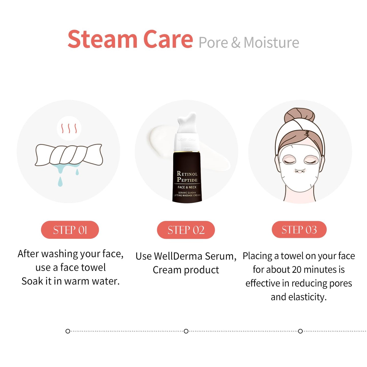 🌬️ Face Steam & Cooling Towel – 2-in-1 Natural Cotton Skincare Essential
