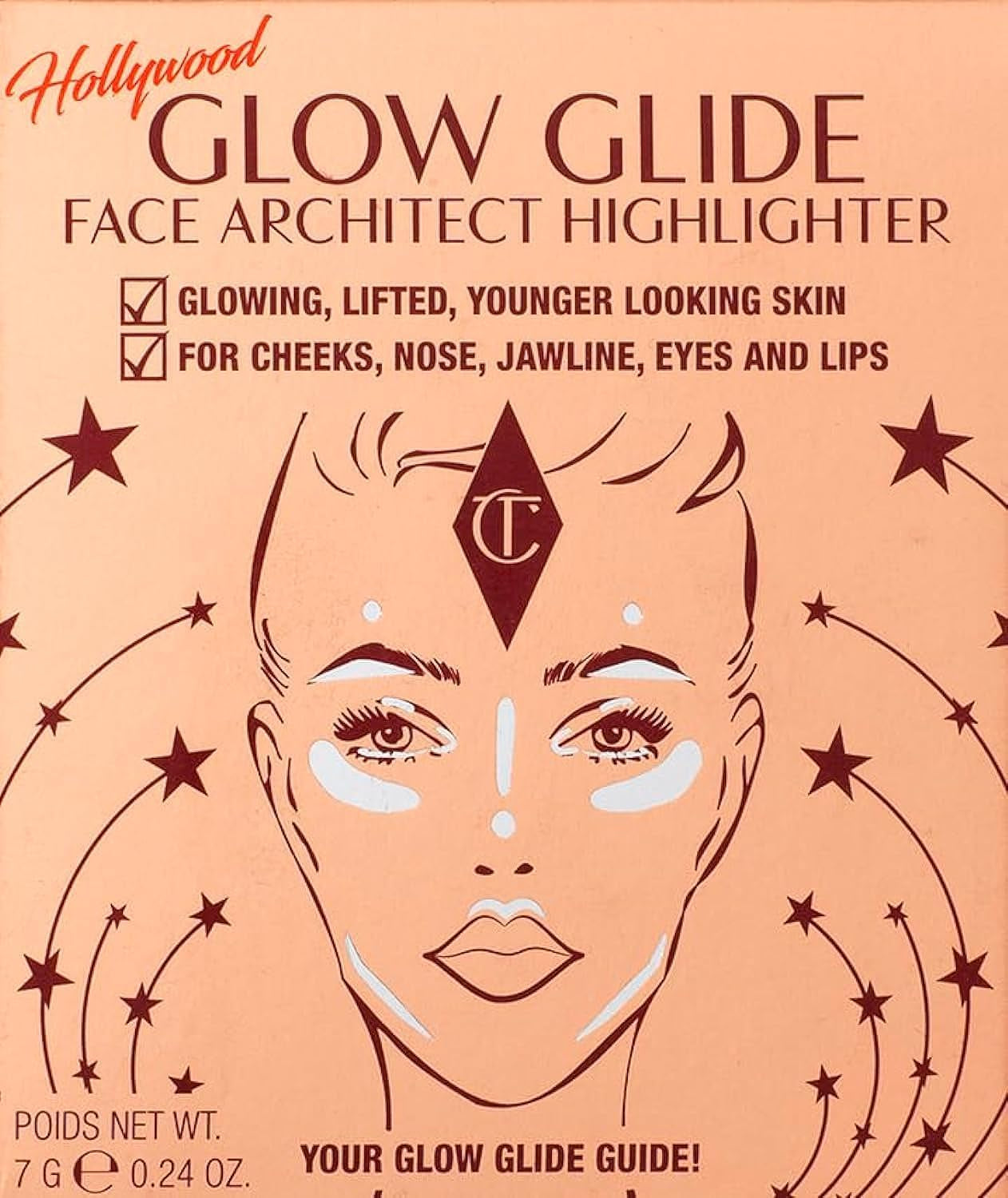 Glow Glide Face Architect Highlighter β Gilded Glow, Pink & Moonlight Glow