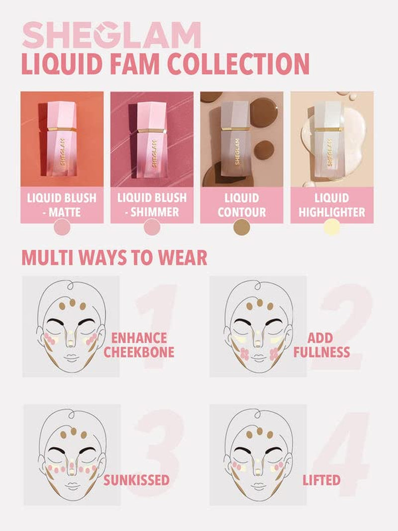 SheGlam Color Bloom Liquid Blush β Love Cake