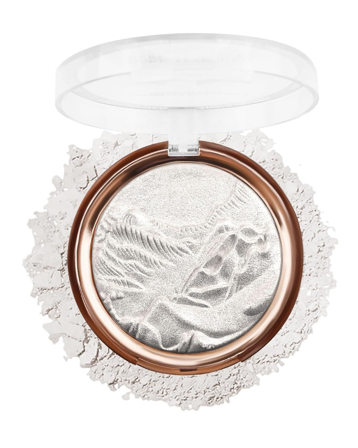 Baked Highlighter Blush Powder Palette – 2-in-1 Rose Glow Face Makeup (0.38 oz)