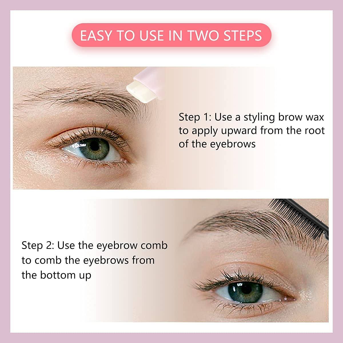 ✨ Double-Headed Eyebrow Wax Pen – 2-in-1 Brow Sculpt & Style Tool