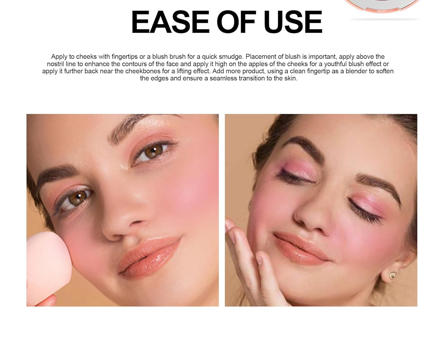 💕 3D Dual Color Blush Palette – Glow Up with 5 Gorgeous Shades! ✨