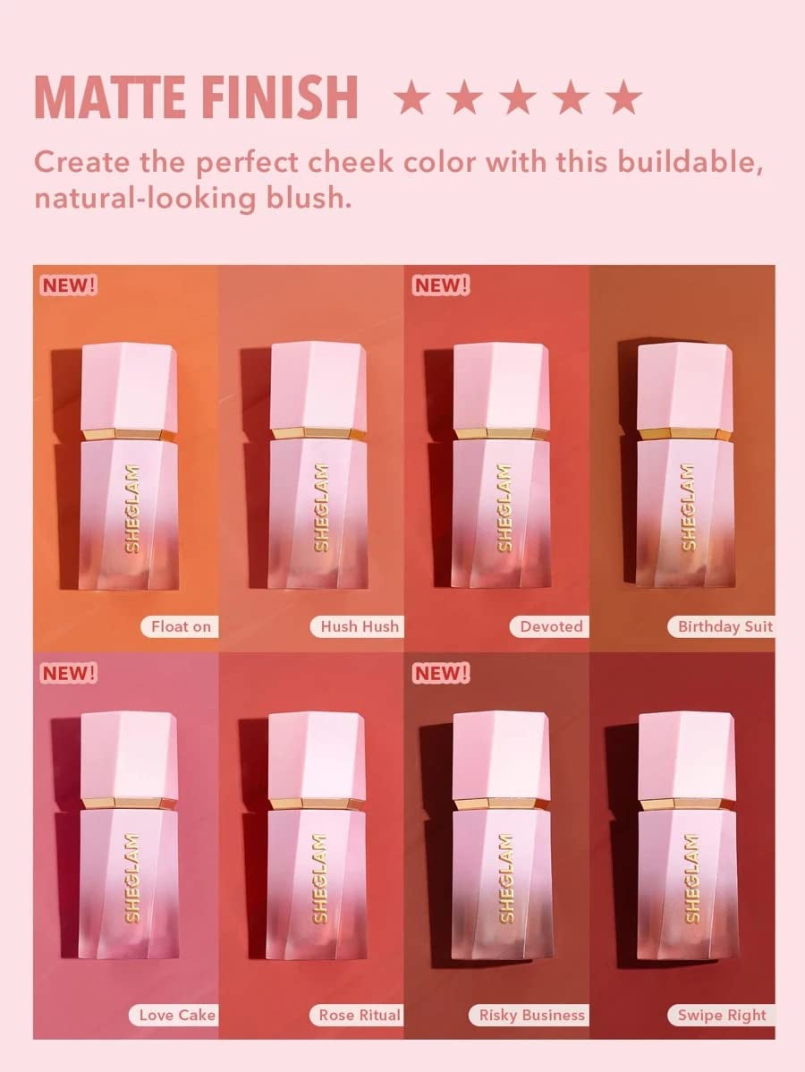 SheGlam Color Bloom Liquid Blush β Love Cake
