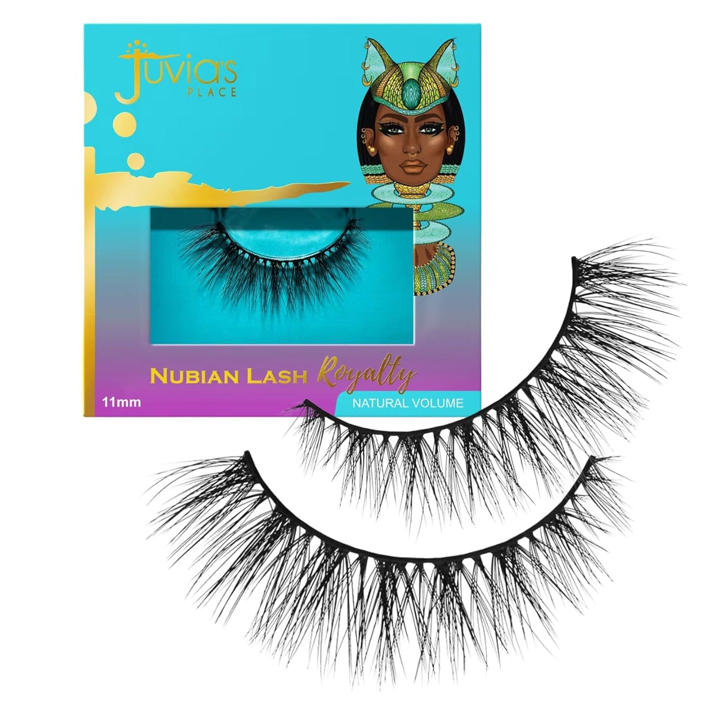 Juvia’s Place Nubian Eyelashes – Egypt | Vegan Mink Eyelash Extensions for Day-to-Night Glam | Fluffy, Reusable & Cruelty-Free False Lashes