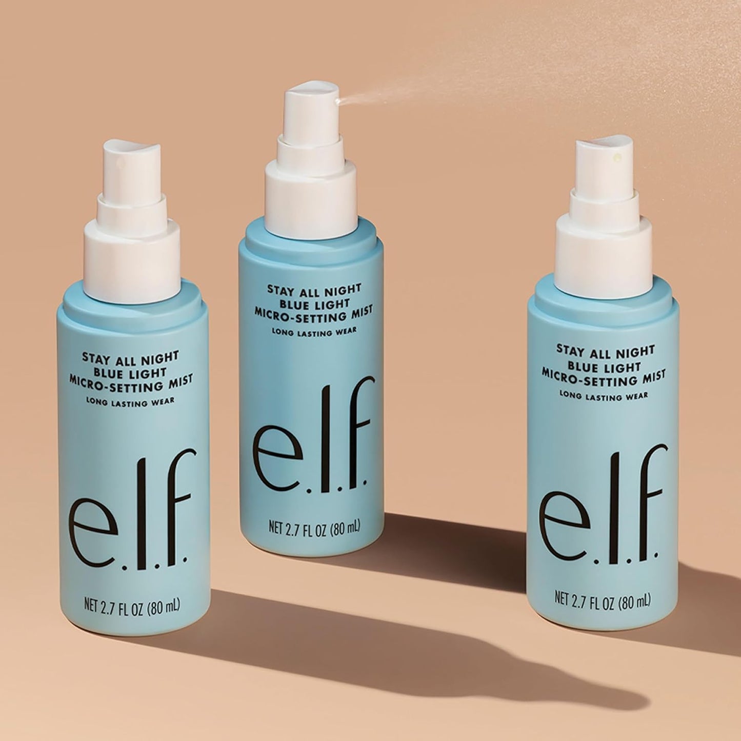 e.l.f. Stay All Day Blue Light Micro-Setting Mist – 2.7 fl oz | Long-Lasting Makeup Hold, Matte Finish, Blue Light Defense, Hydrating & Refreshing
