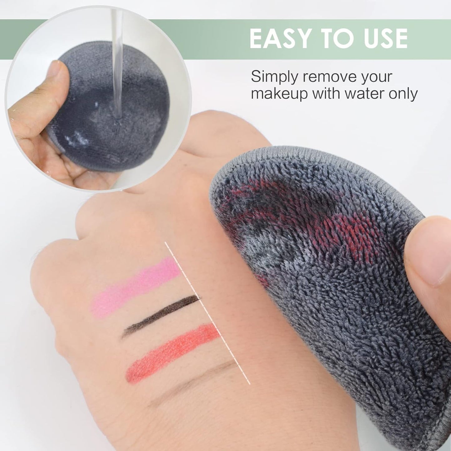 ♻️ Reusable Makeup Remover Pads (14-Pack + Laundry Bag) Soft | Eco-Friendly | Skin-Loving | 1,000 Uses