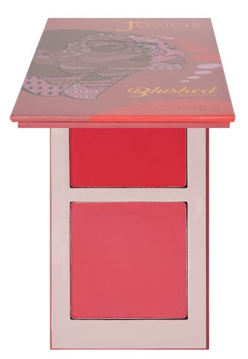 Blushed Duo Blush Volume5 - Two Tone Pigmented Buildable Pressed Mineral Powder - Rosy Natural Cheeks Matte Fresh Finish for All Skin Color