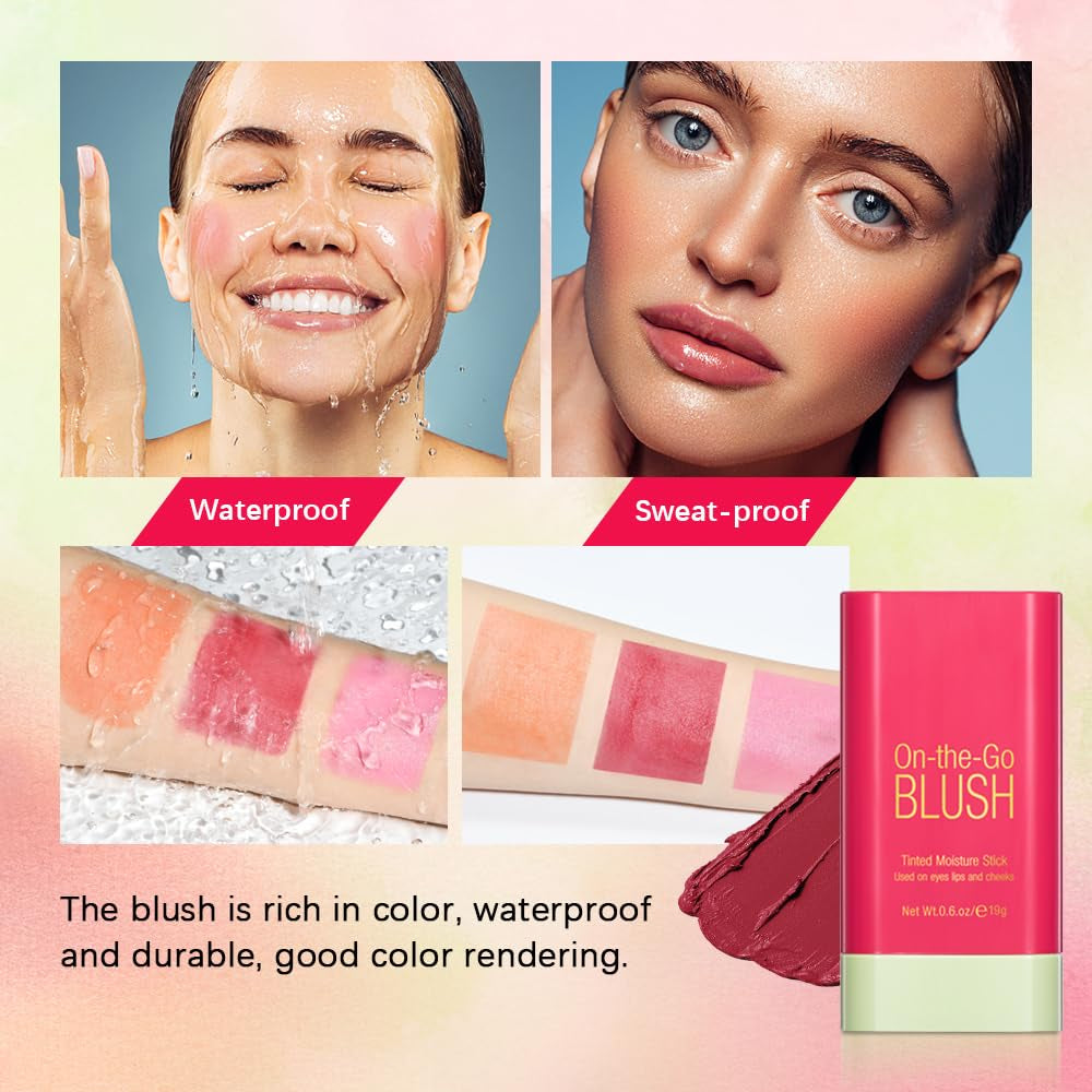 β¨ Soft Creamy Blush Stick β 2-in-1 Cheek & Lip Tint (Various Shades)
