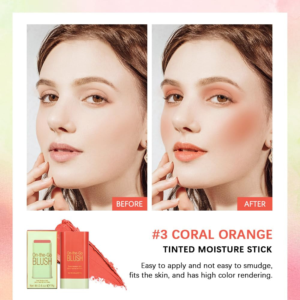 β¨ Soft Creamy Blush Stick β 2-in-1 Cheek & Lip Tint (Various Shades)
