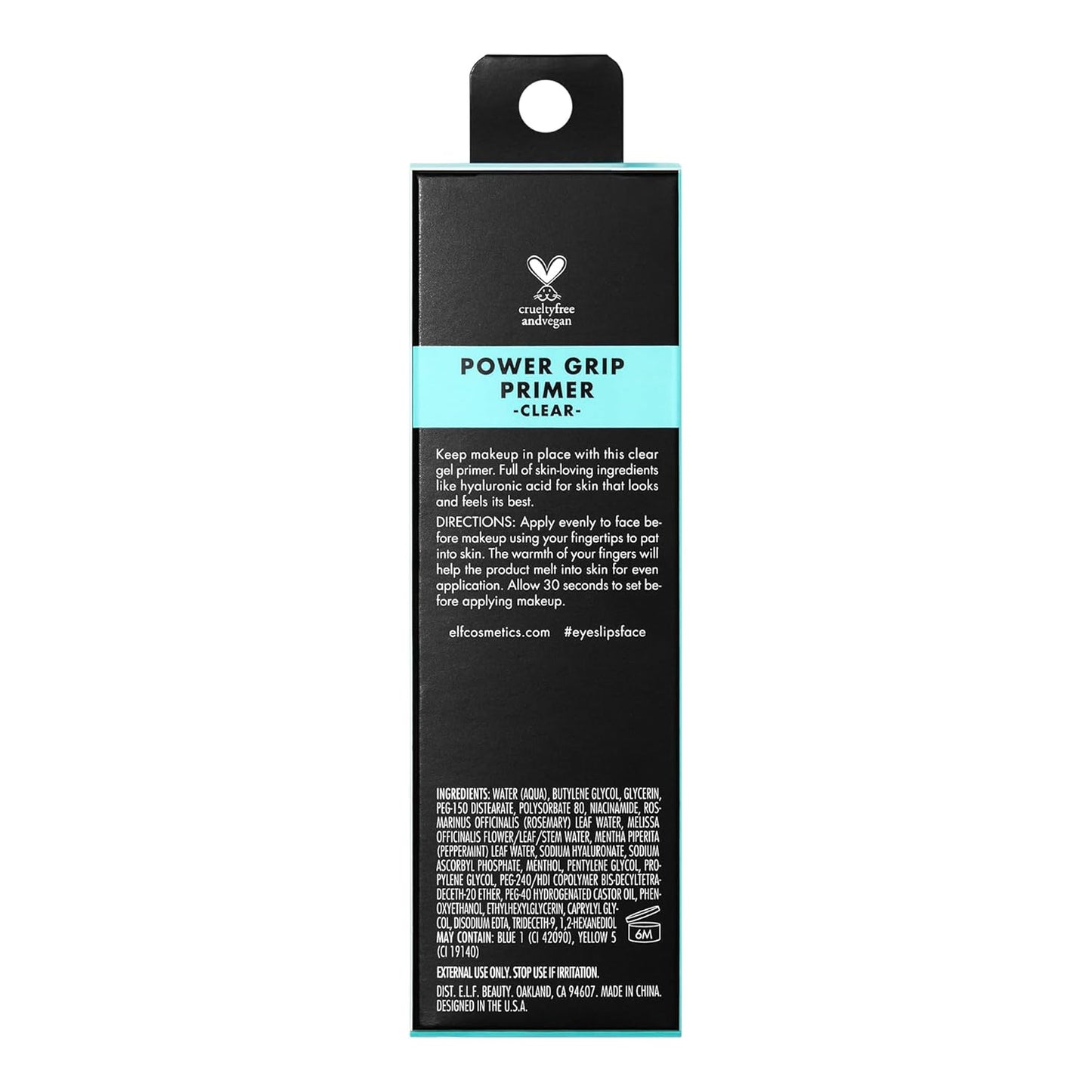 E.L.F. Power Grip Primer | Gel-Based, Hydrating Face Primer for Smoother Skin & Gripping Makeup | Moisturizes & Preps for a Flawless Finish | 0.811 Fl Oz (24 mL)