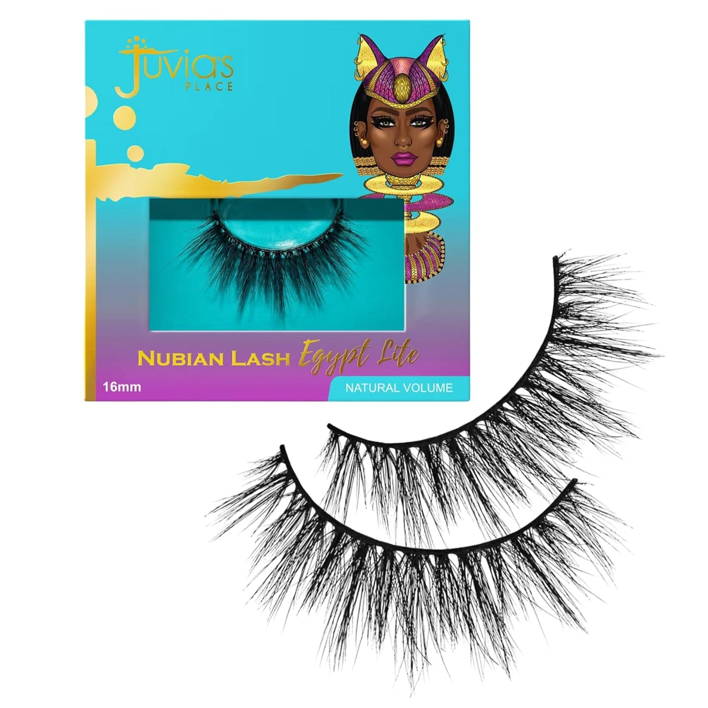 Juvia’s Place Nubian Eyelashes – Egypt | Vegan Mink Eyelash Extensions for Day-to-Night Glam | Fluffy, Reusable & Cruelty-Free False Lashes