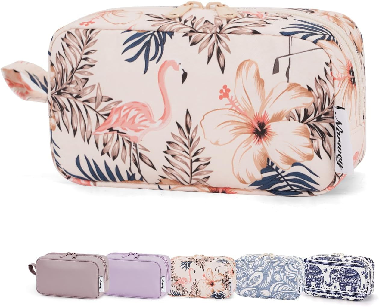 β¨ Checkered Makeup Bag β Travel-Ready & Cute AF (Various colors Large/Small)