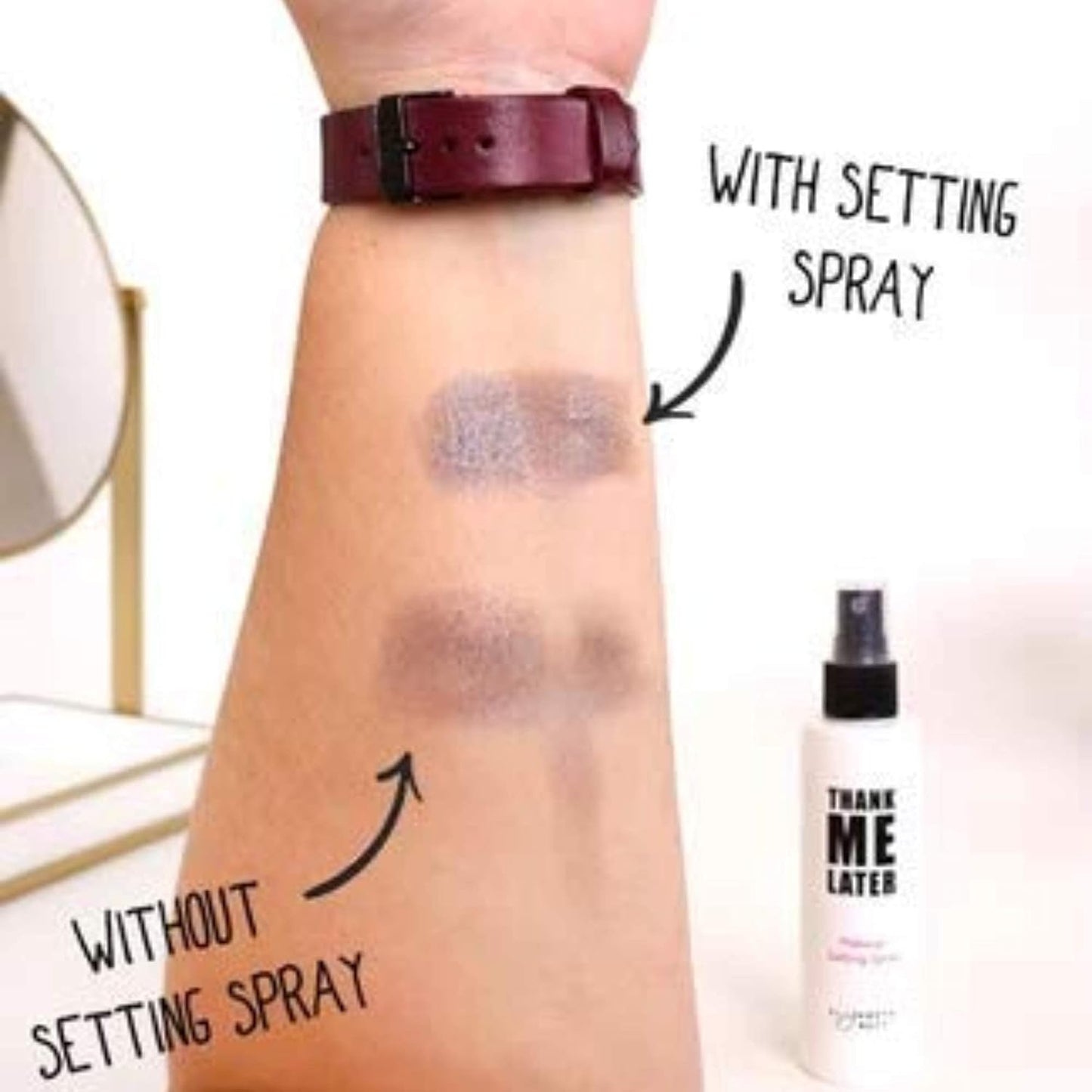 - Thank Me Later Mattifying Face Primer and Setting Spray for All Day Makeup Wear (2-Pack Bundle)