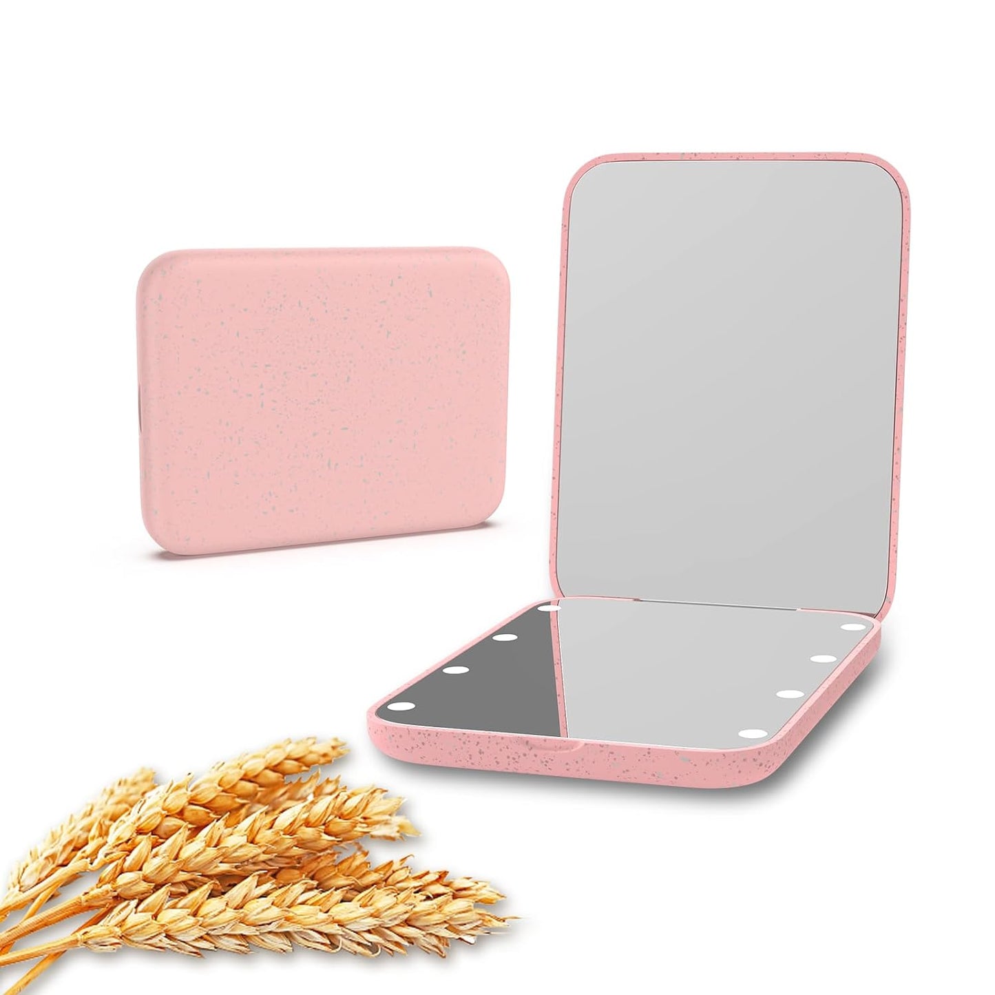 Face Card MiniGlow β LED Pocket Mirror with 1X/3X Magnification (Various colors)