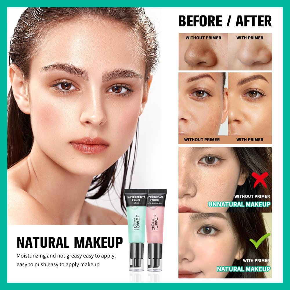 💧 Power Face Primer (2PCS – Pink, Large)