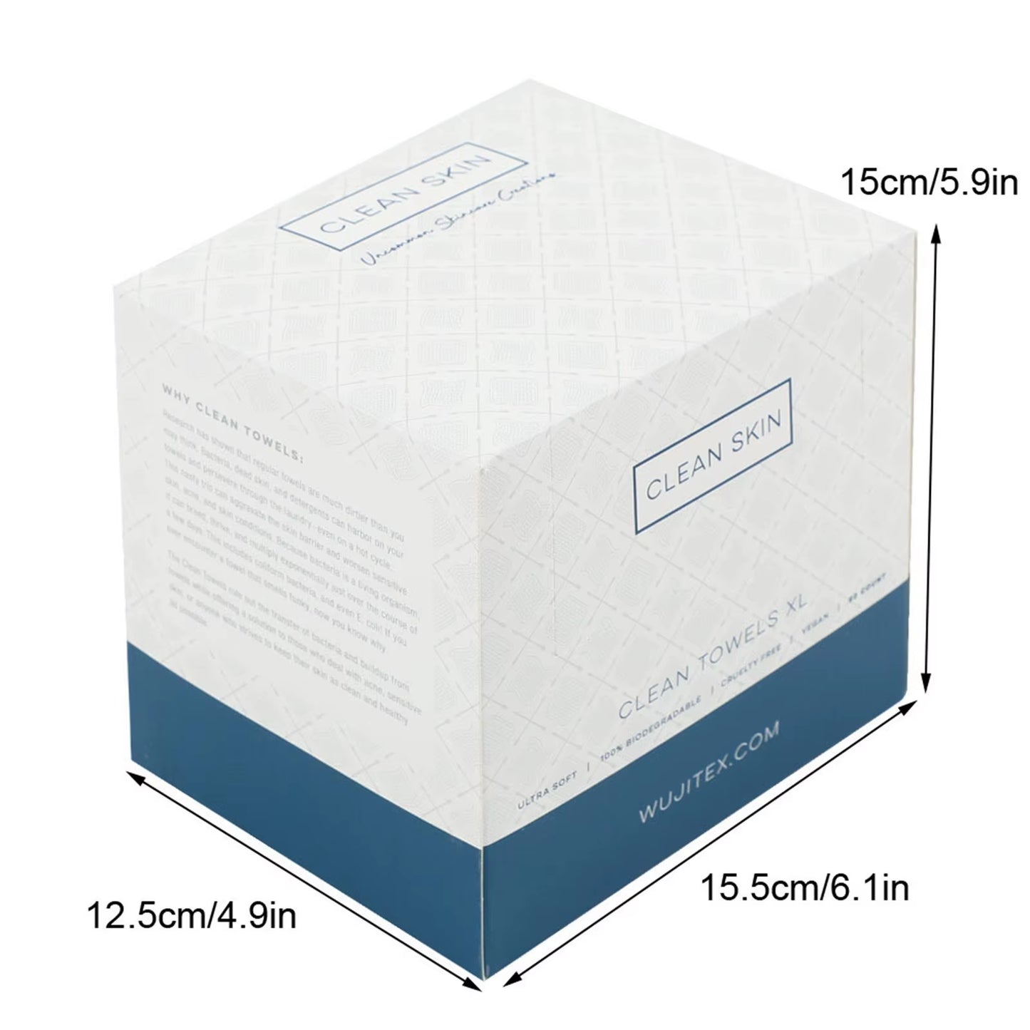 Clean Skin Clean Towels XL – 50 Ct (1 Pack)