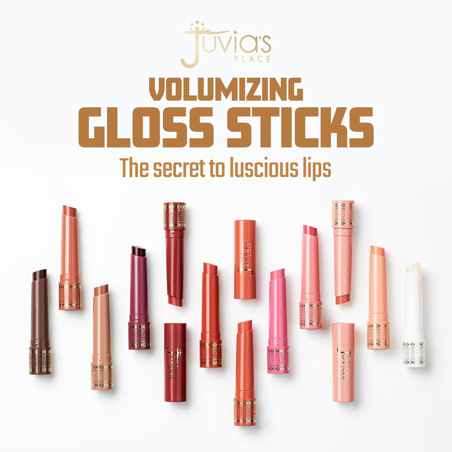 Volumizing Gloss Sticks, Soft Mauve - Shiny Luscious Lips with Nourshing Hydration, Plumping Gloss, Lip Plumper Gloss, Plumping Lip Balm, Hydrating Lip Gloss