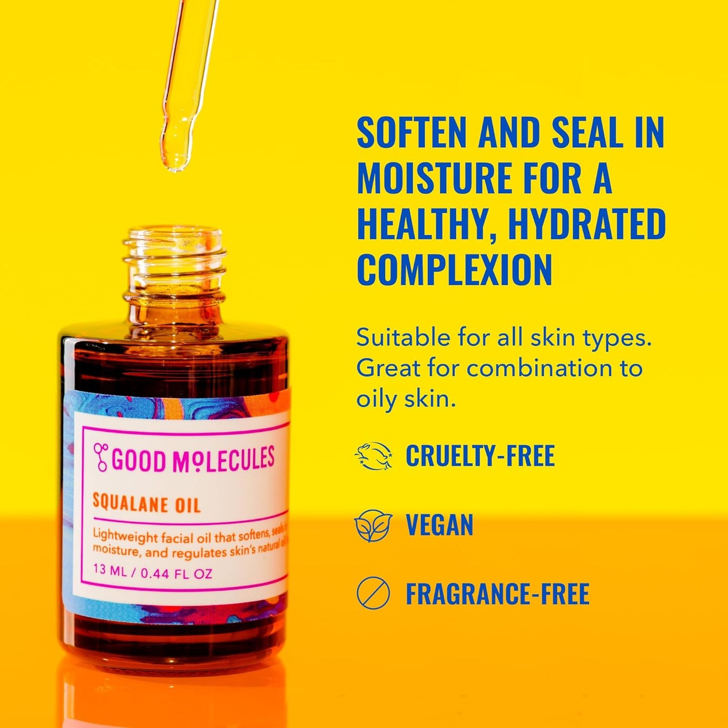 100% Olive-Derived Squalane Oil – 13ml / 0.44oz