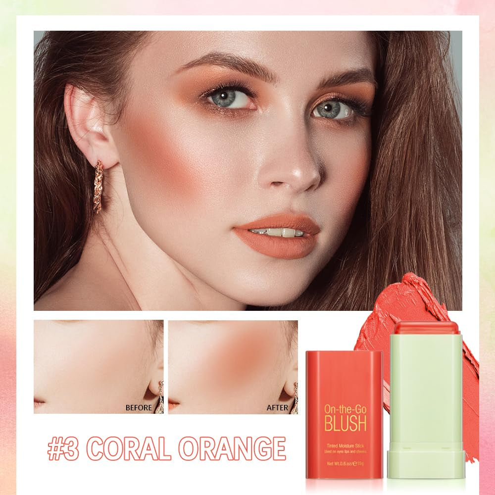 β¨ Soft Creamy Blush Stick β 2-in-1 Cheek & Lip Tint (Various Shades)