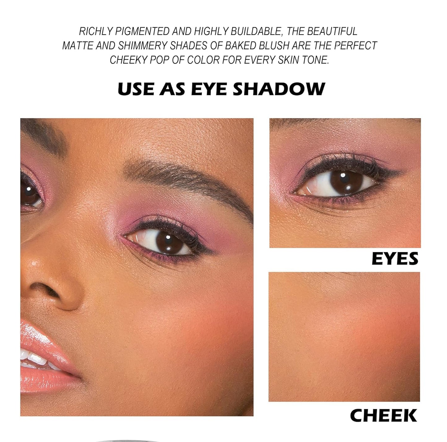 💕 3D Dual Color Blush Palette – Glow Up with 5 Gorgeous Shades! ✨