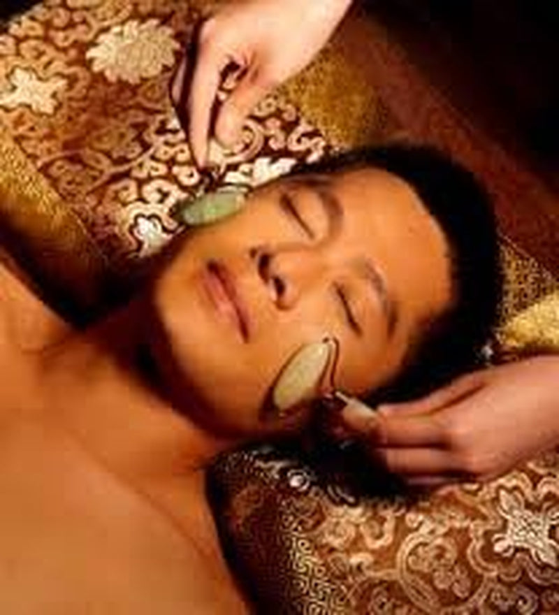 Luos Natural Nephrite Jade Face Massage Roller β Grade AA, 100% Real Jade, Rejuvenates Skin, Improves Circulation, Decorative Box Included β RL014