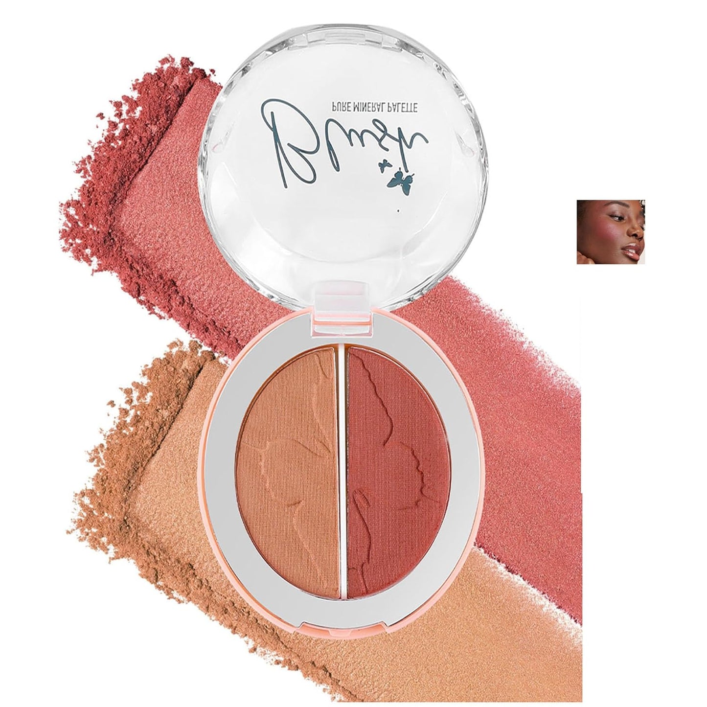 💕 3D Dual Color Blush Palette – Glow Up with 5 Gorgeous Shades! ✨