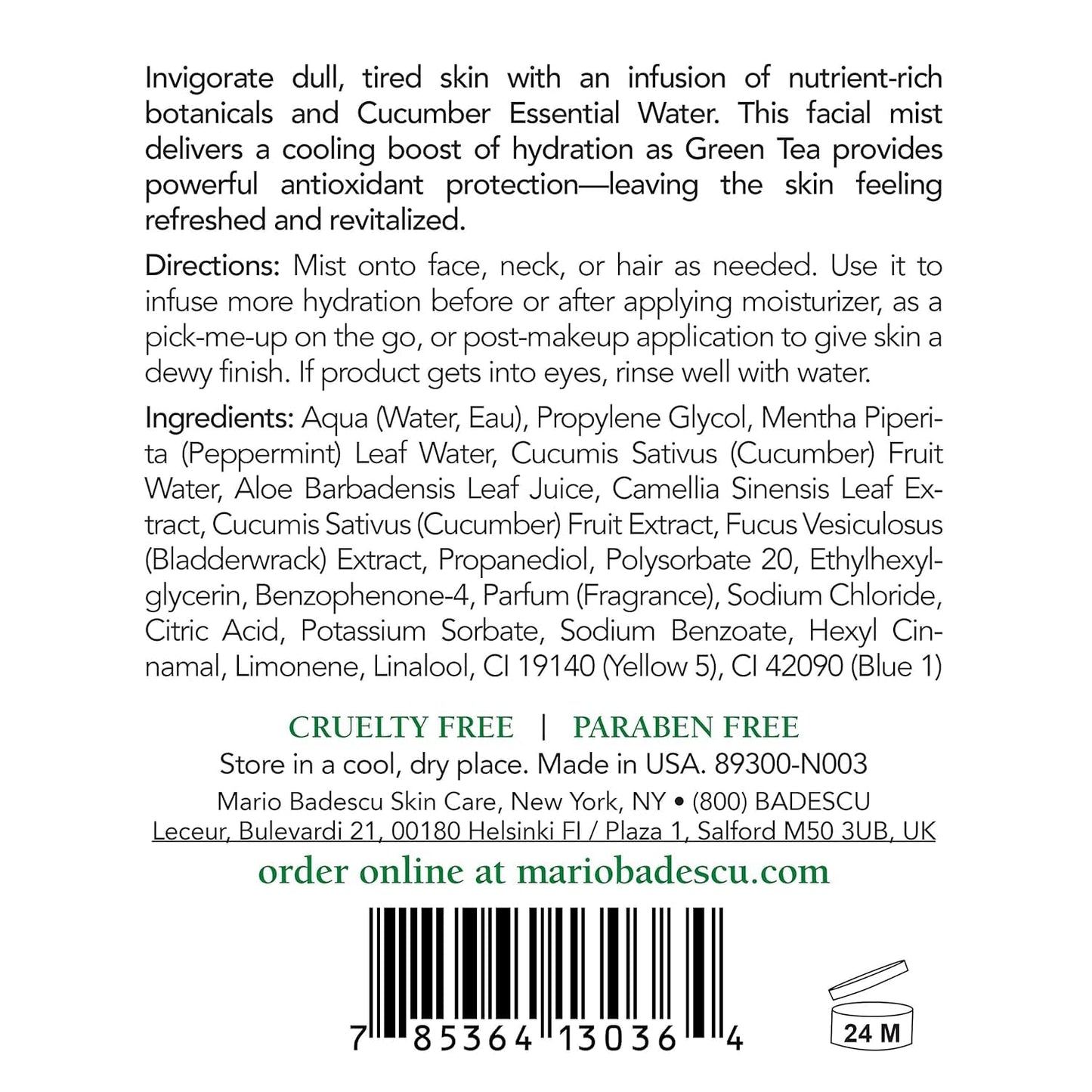 Mario Badescu Facial Spray Duo β Hydrate, Refresh & Glow