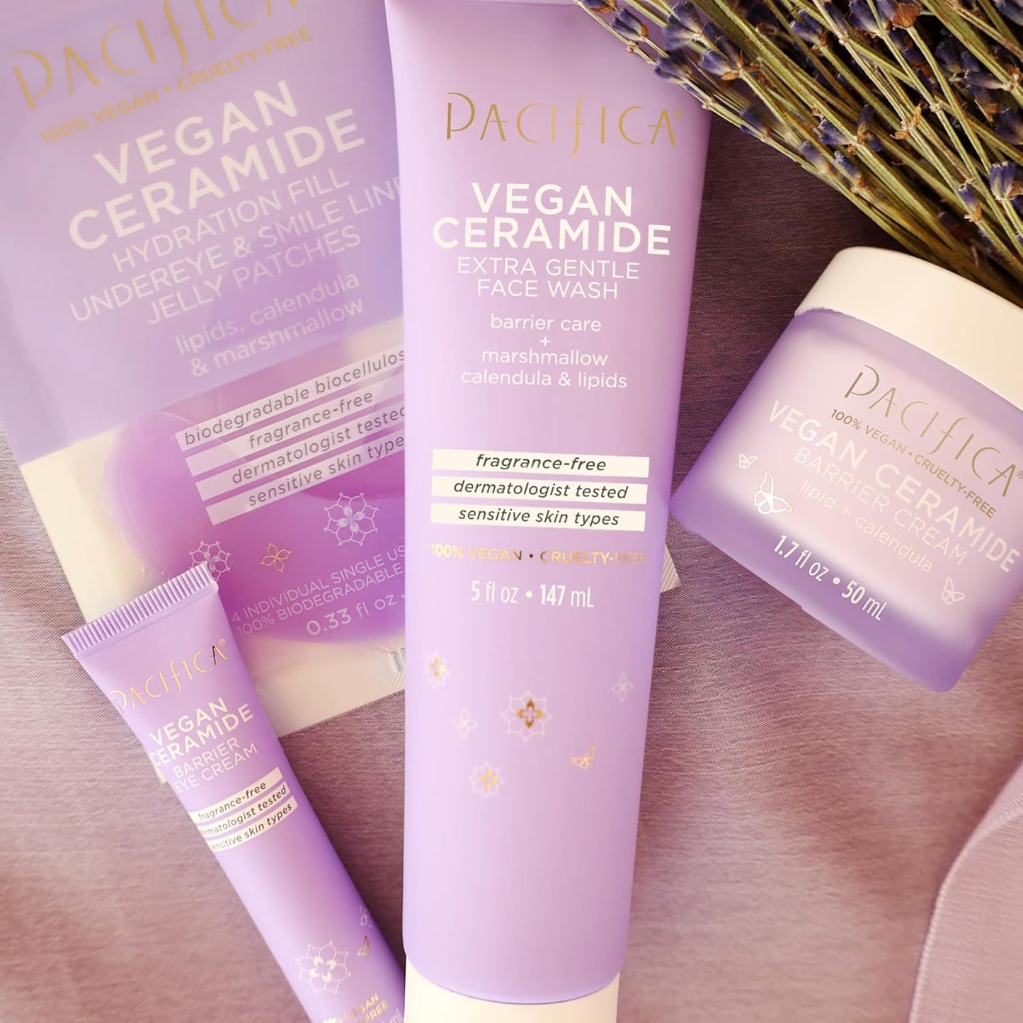 ✨ Pacifica Sensitive Skin Vegan Ceramide Barrier Repair Face Wash (Scented or Unscented)