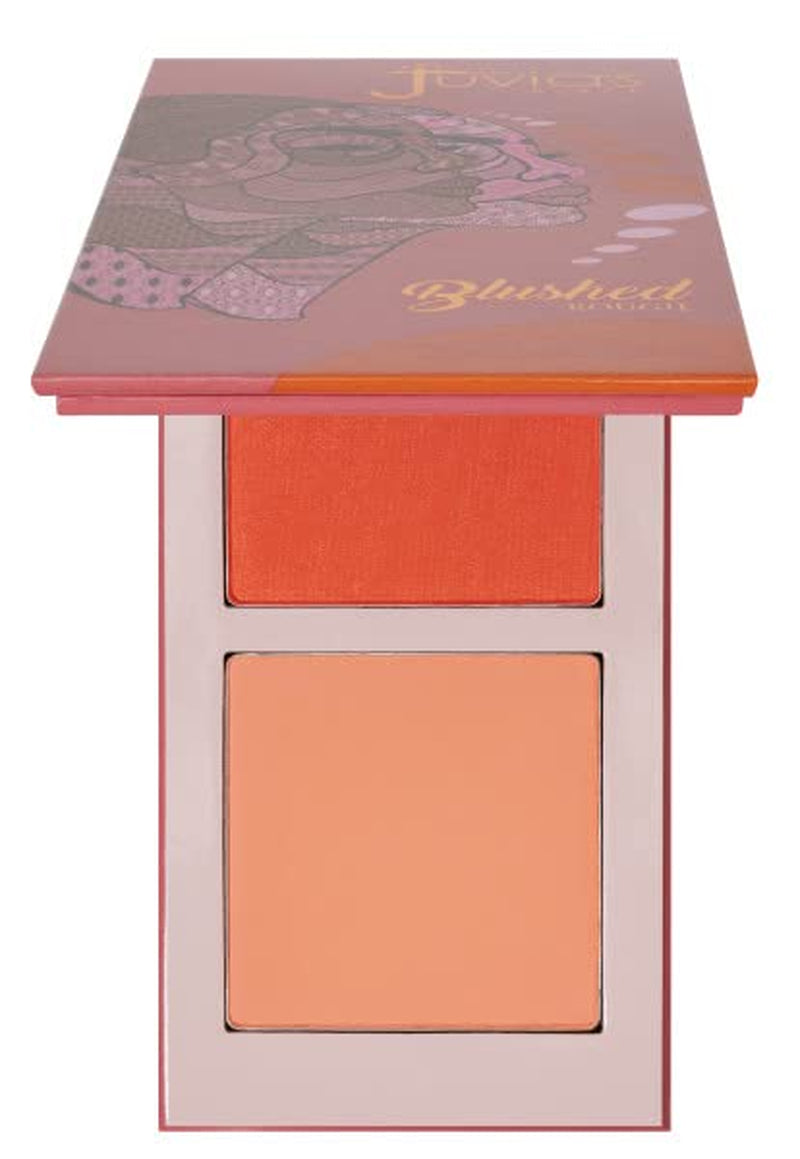 Blushed Duo Blush Volume5 - Two Tone Pigmented Buildable Pressed Mineral Powder - Rosy Natural Cheeks Matte Fresh Finish for All Skin Color