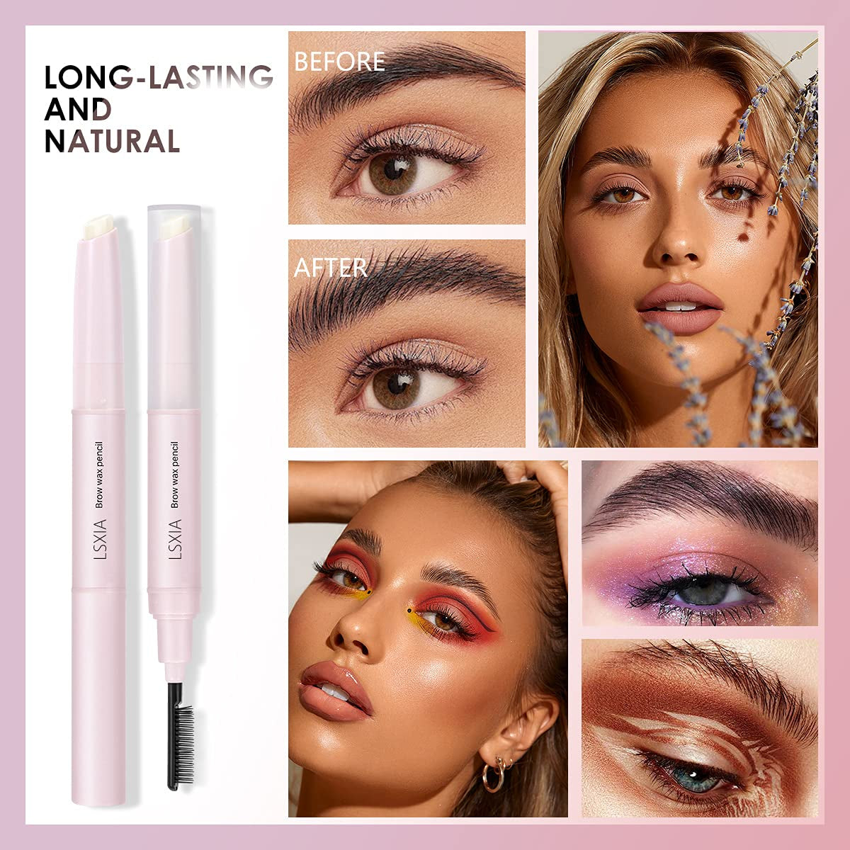 ✨ Double-Headed Eyebrow Wax Pen – 2-in-1 Brow Sculpt & Style Tool