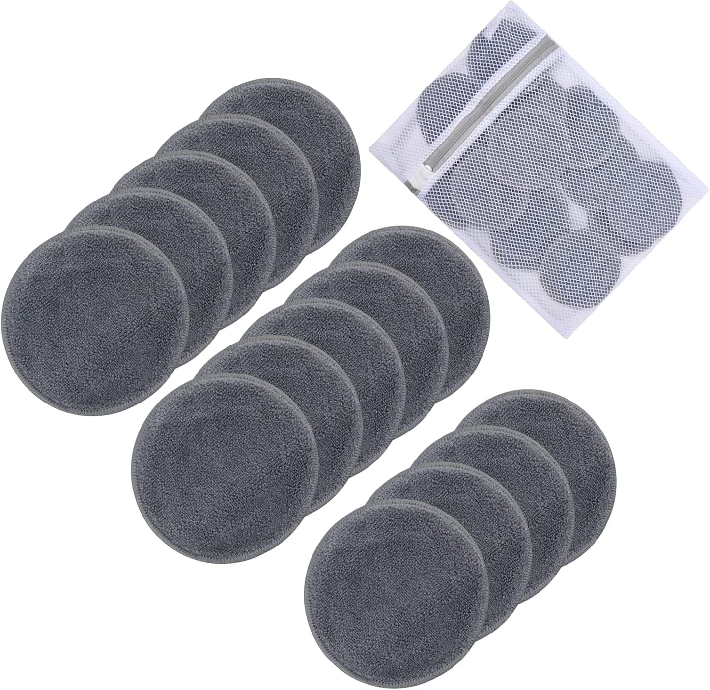 ♻️ Reusable Makeup Remover Pads (14-Pack + Laundry Bag) Soft | Eco-Friendly | Skin-Loving | 1,000 Uses