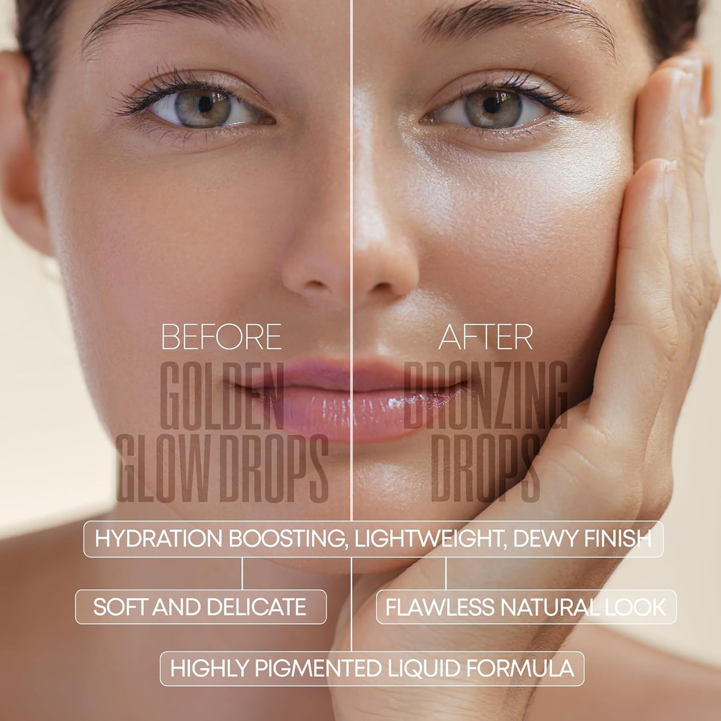 Golden Glow Drops – Liquid Bronzing Drops for Flawless Skin & Radiant Finish (3 Shades)