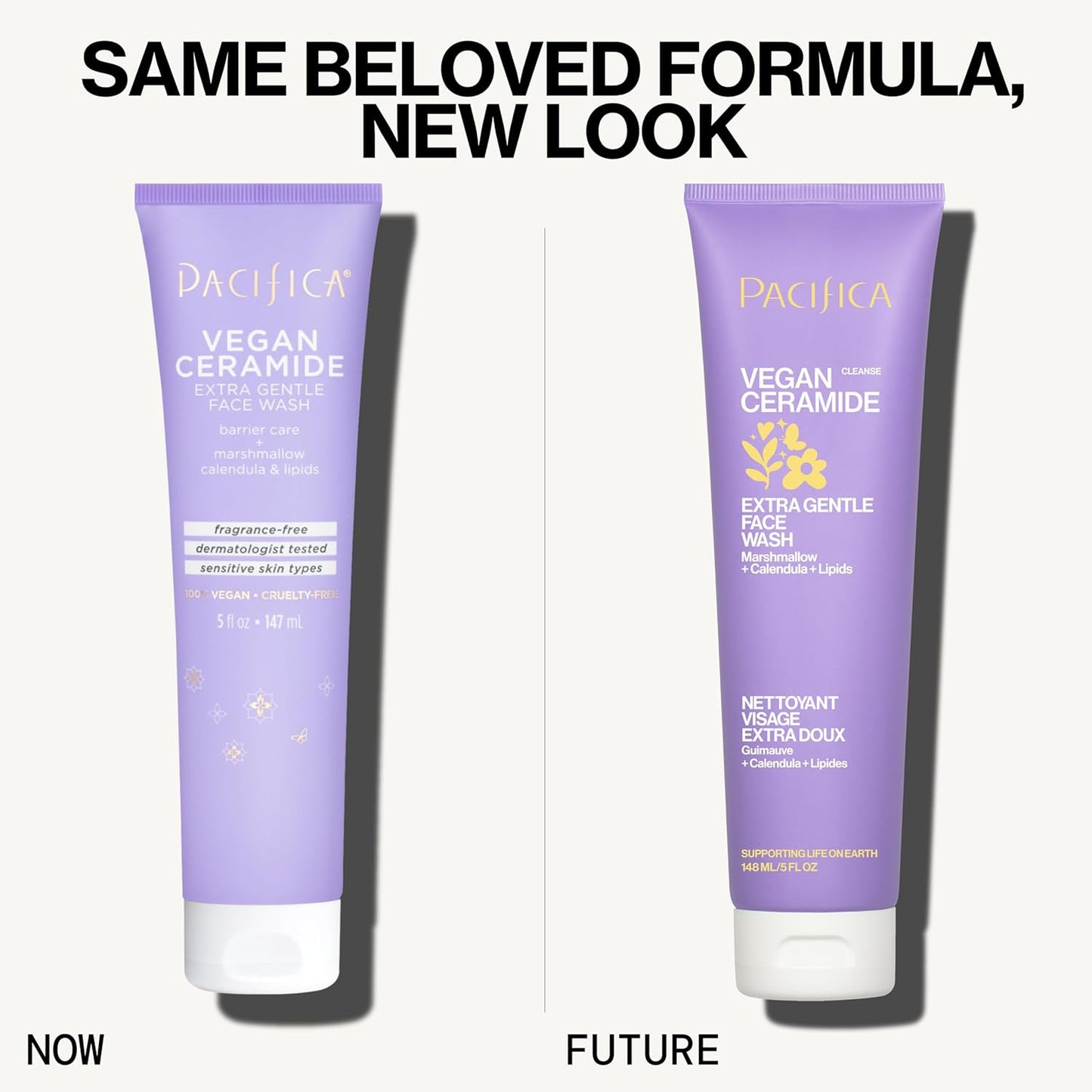 ✨ Pacifica Sensitive Skin Vegan Ceramide Barrier Repair Face Wash (Scented or Unscented)