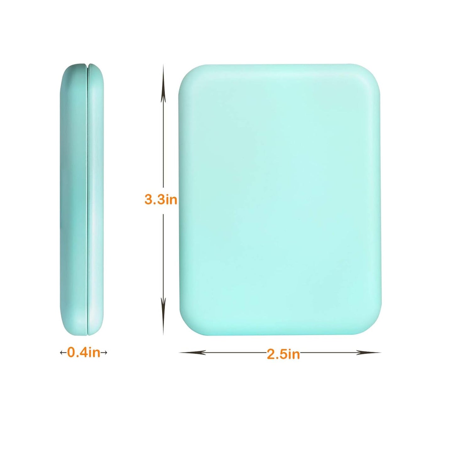 Face Card MiniGlow β LED Pocket Mirror with 1X/3X Magnification (Various colors)