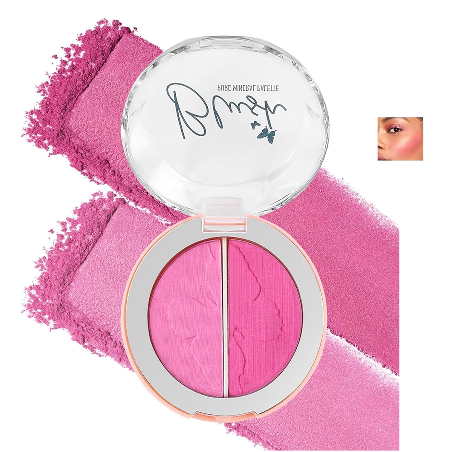 💕 3D Dual Color Blush Palette – Glow Up with 5 Gorgeous Shades! ✨