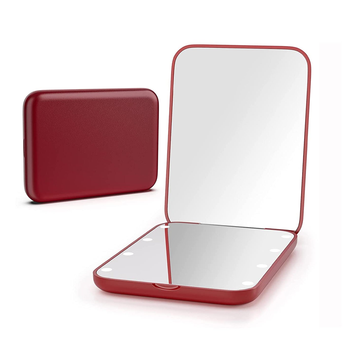 Face Card MiniGlow β LED Pocket Mirror with 1X/3X Magnification (Various colors)