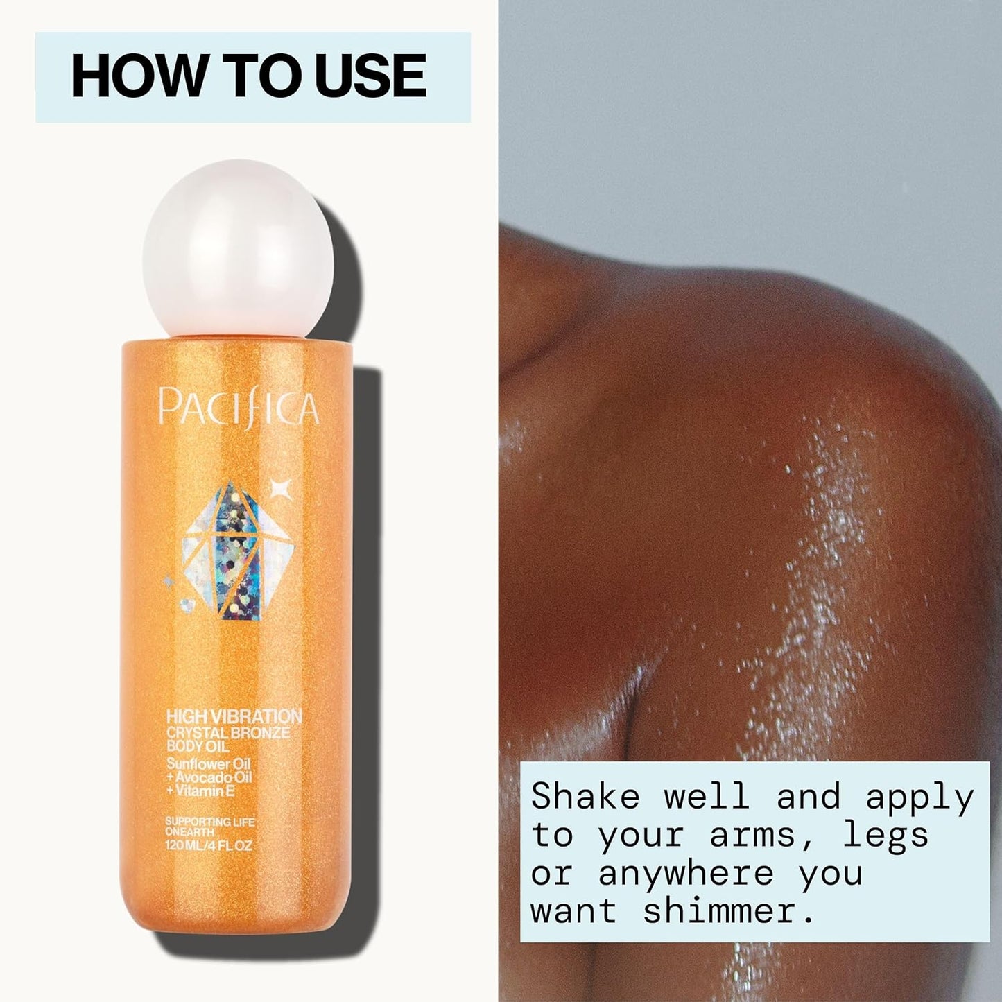 Pacifica Bronzing Body Oil – Shimmering Hydrating Illuminator for a Natural Sun-Kissed Glow | 4 Fl Oz | Clean, Vegan & Cruelty-Free | Available in 3 Luxe Variants