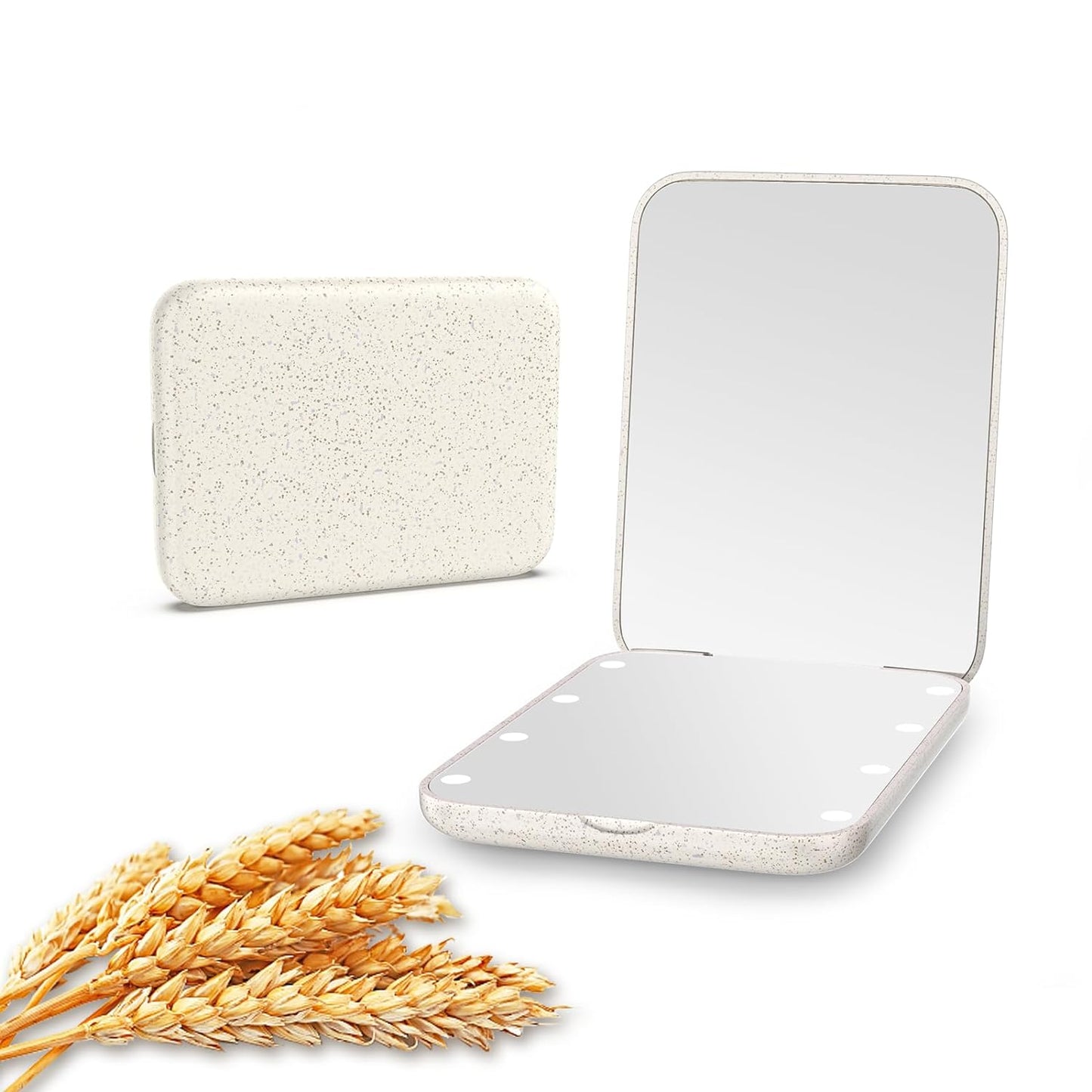 Face Card MiniGlow β LED Pocket Mirror with 1X/3X Magnification (Various colors)