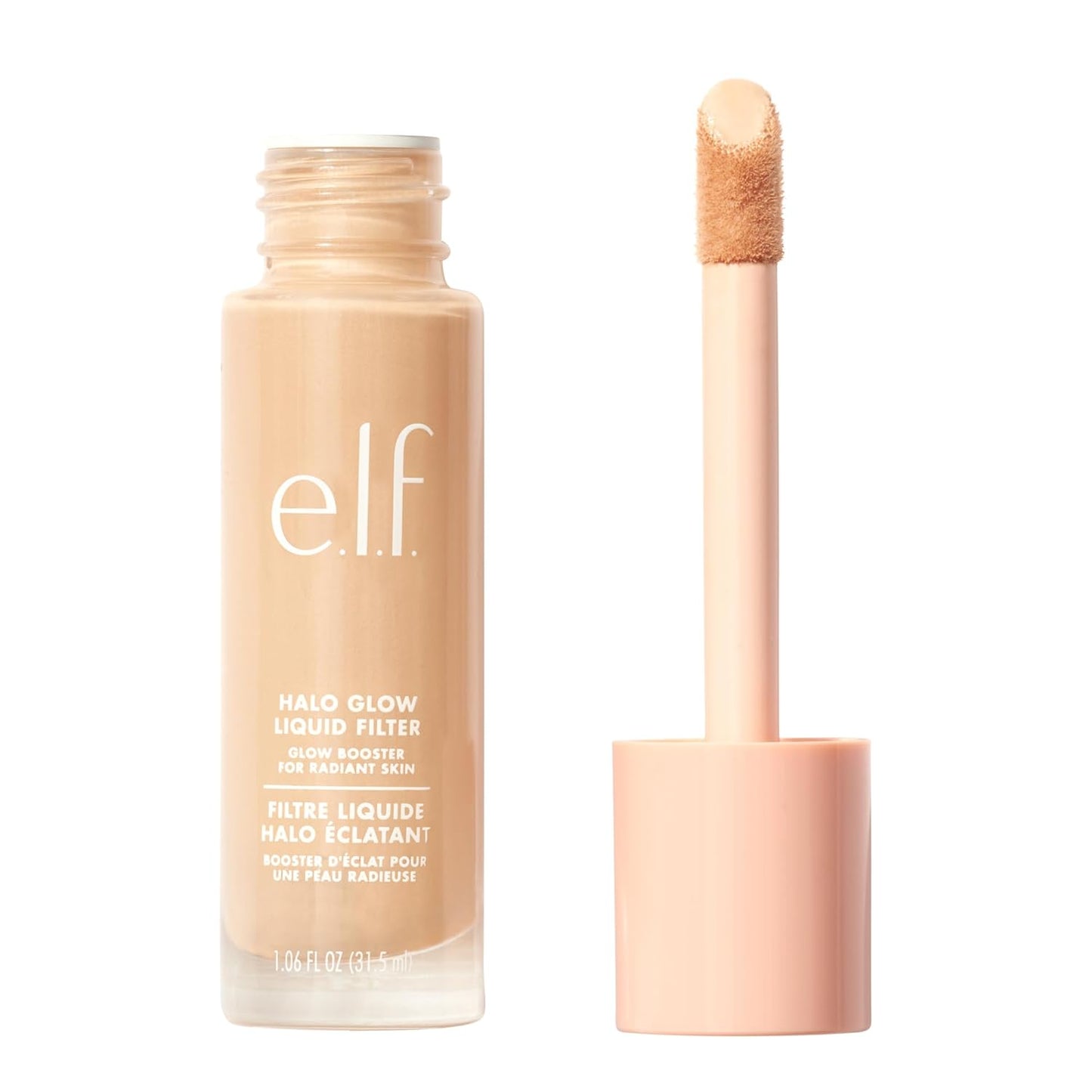 e.l.f. Halo Glow Liquid Filter - Complexion Booster for a Glowing, Soft-Focus Look, Infused with Hyaluronic Acid, Vegan & Cruelty-Free (12 Shades)