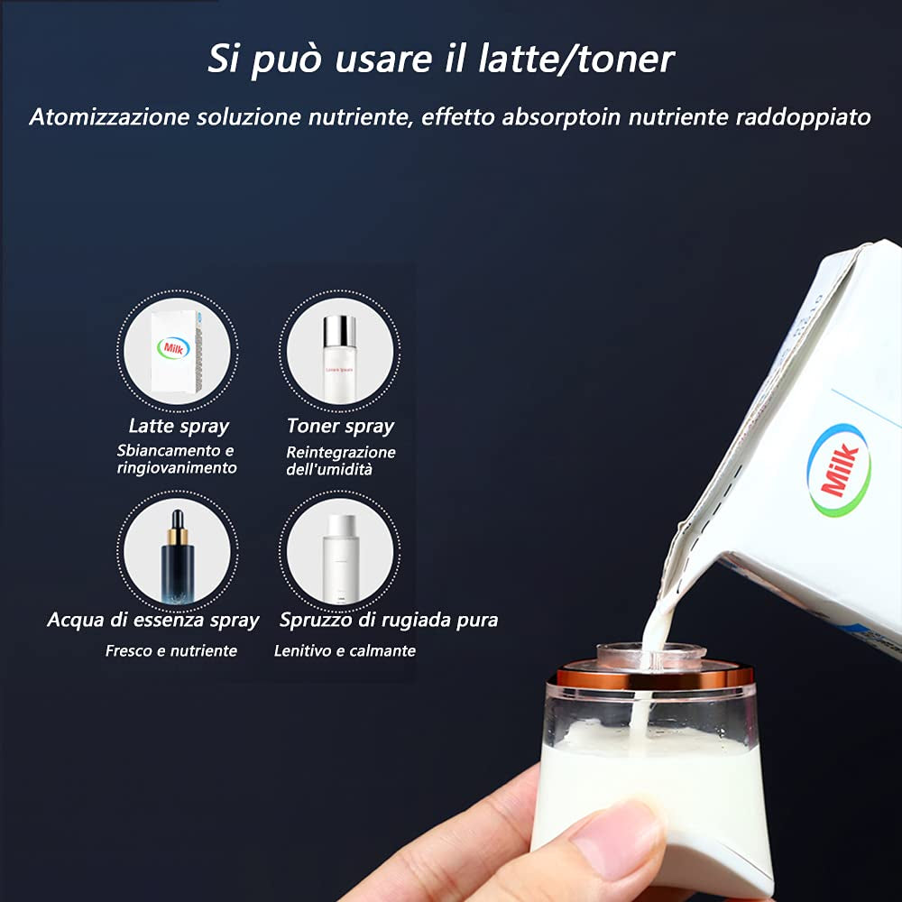 π¬οΈ Handy Nano Mist Sprayer with Skin Moisture Analyzer β 30ml