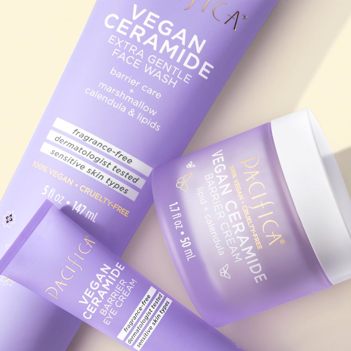 ✨ Pacifica Sensitive Skin Vegan Ceramide Barrier Repair Face Wash (Scented or Unscented)