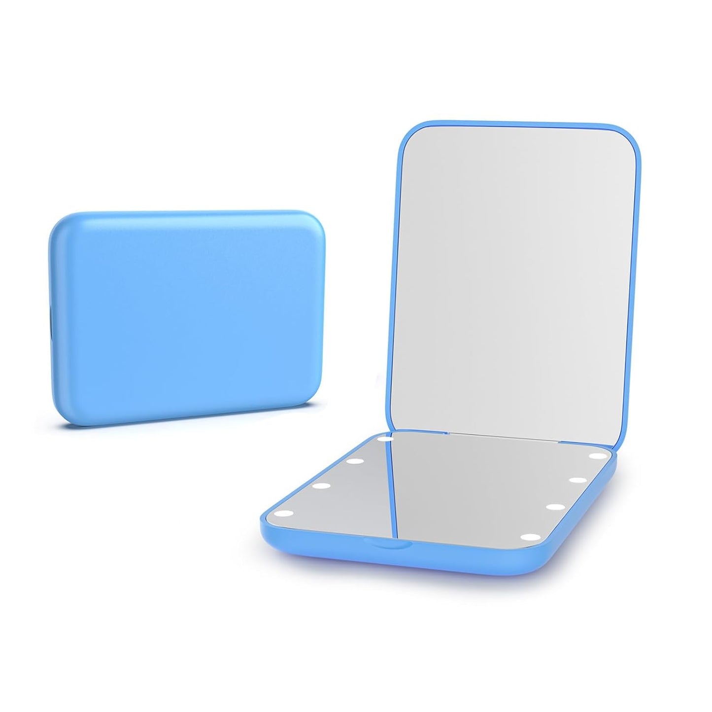 Face Card MiniGlow β LED Pocket Mirror with 1X/3X Magnification (Various colors)
