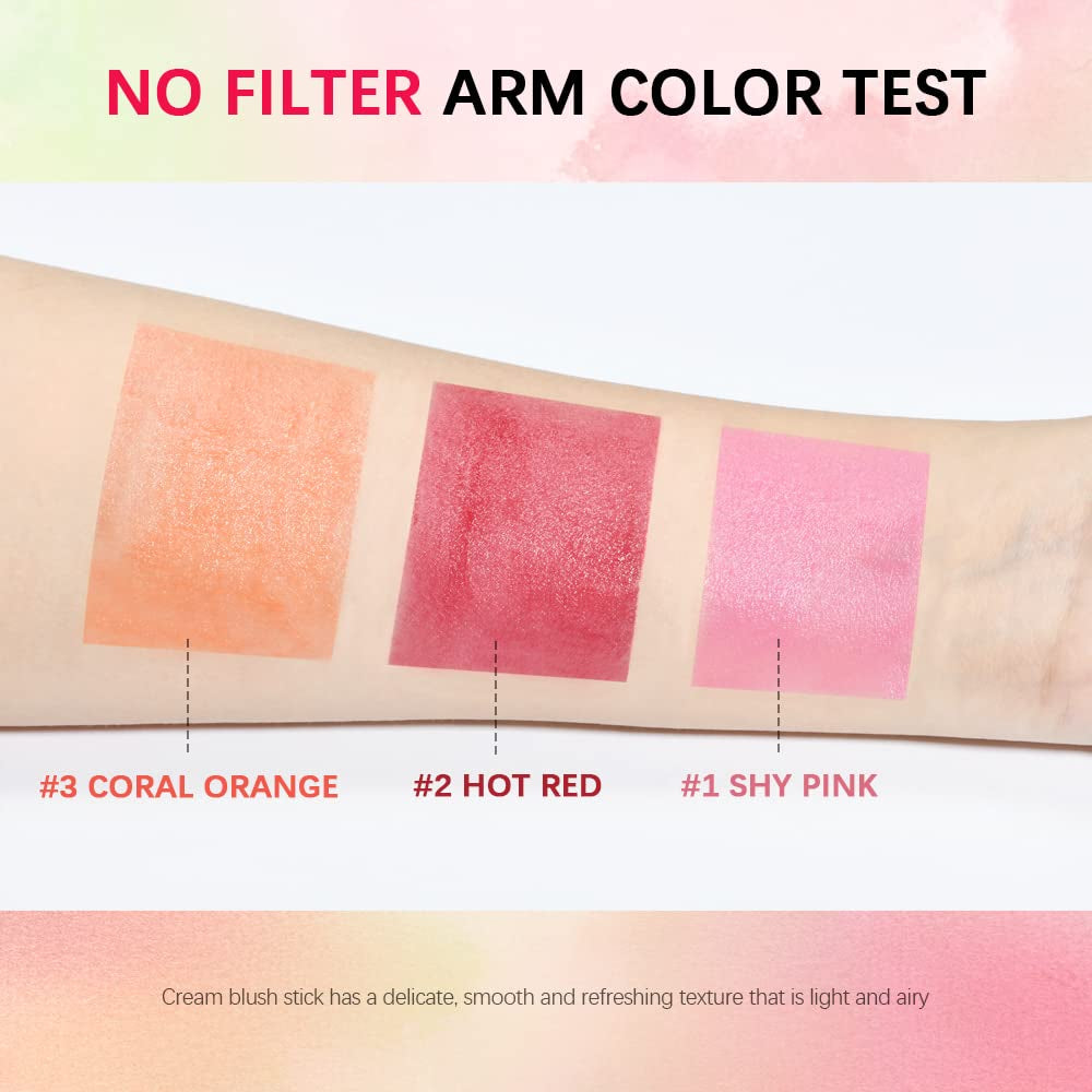 β¨ Soft Creamy Blush Stick β 2-in-1 Cheek & Lip Tint (Various Shades)