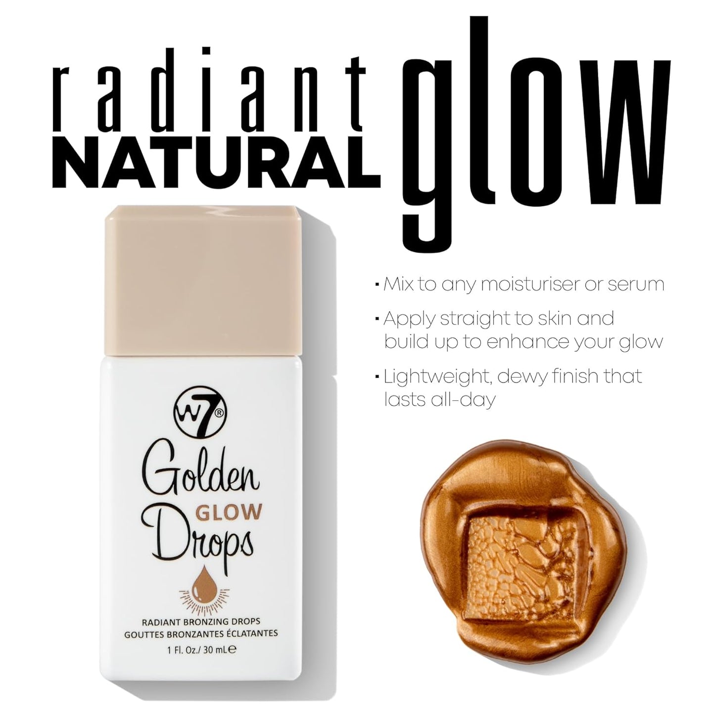 Golden Glow Drops – Liquid Bronzing Drops for Flawless Skin & Radiant Finish (3 Shades)