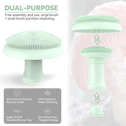 🌿 Super Soft Silicone Face Scrubber