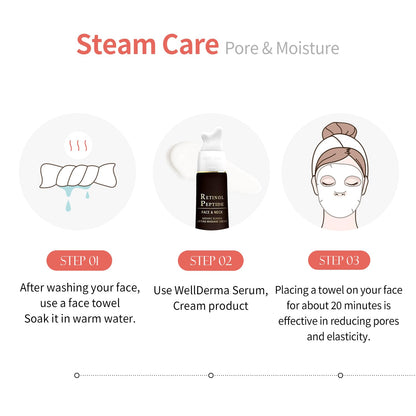 🌬️ Face Steam & Cooling Towel – 2-in-1 Natural Cotton Skincare Essential
